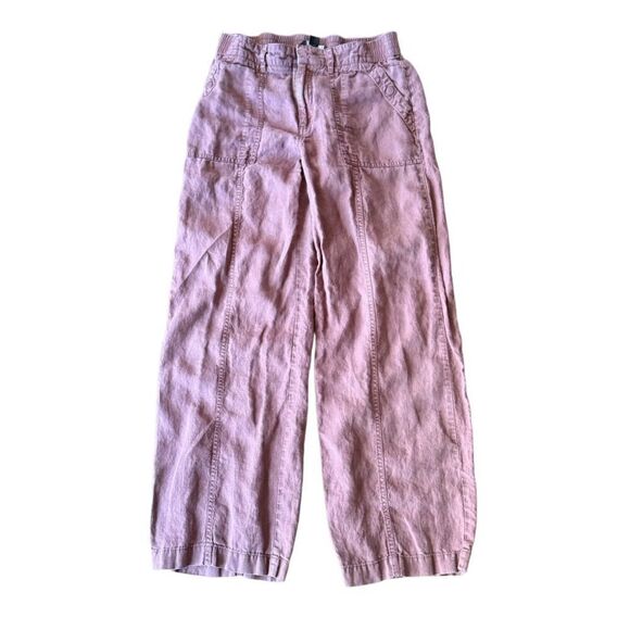 Athleta Cabo Retreat Linen Pant Hearth Rose 4 - Picture 2 of 6